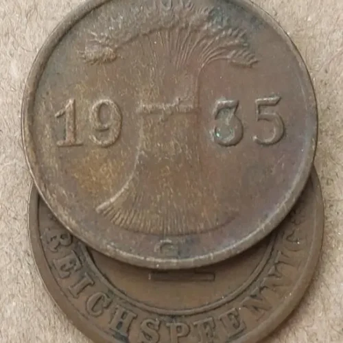 17mm 1934-1935 Hitler Era Germany Commemorative Coin