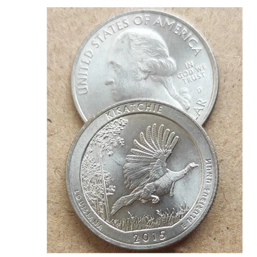 Genuine National Park 2015 - 25C P Louisiana Quarter Dollar Commemorative Coin