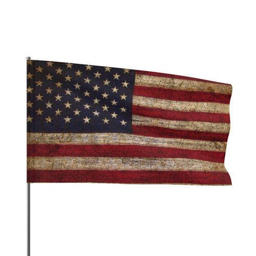 Distressed USA American National Flag - Three Sizes - Fit for Outdoor & Indoor by GMP