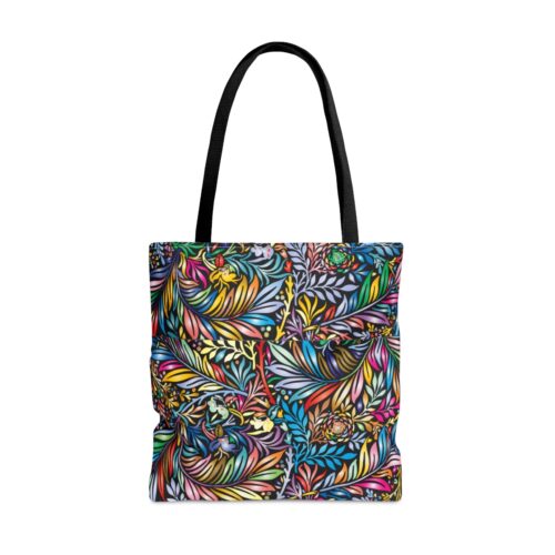 GMP Multi-Color Leaf Pattern Tote Bag (AOP) for Men, Women, Teens, Boys & Girls