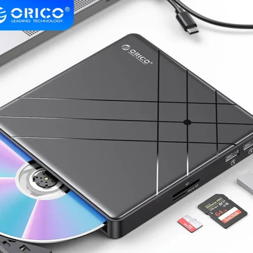 ORICO External Disk Recorder Reader Burner for 5" CD R/RW ROM DVD RAM DL BD Tray Player Drawer Optical Drive Case Disc Enclosure