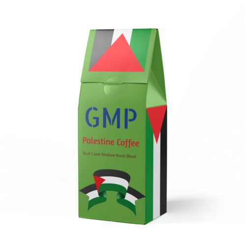 GMP Palestine Coffee Blend of medium rock coffee for you!