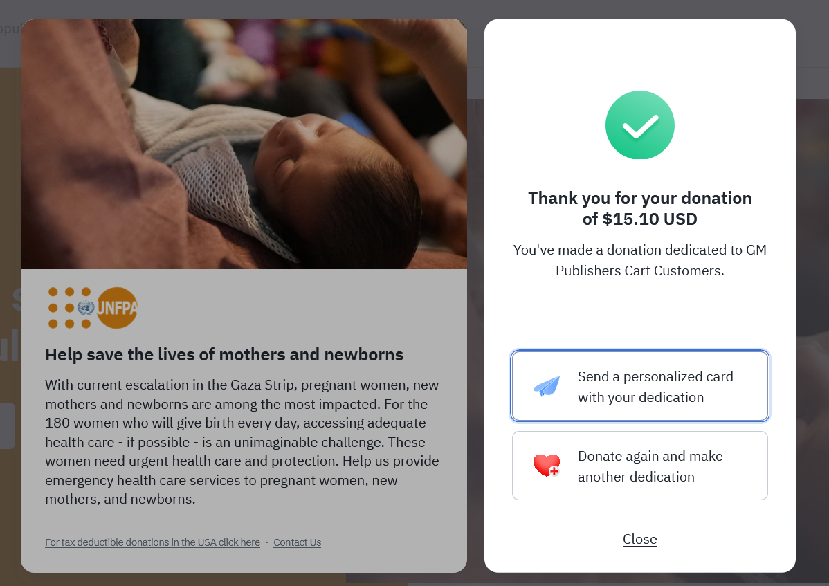 GMP Cart_Palestine Donation