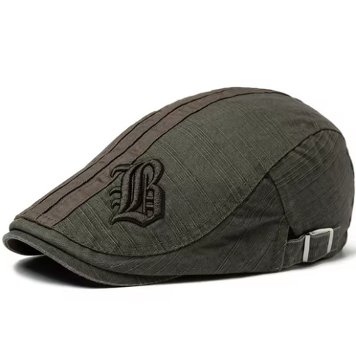 CNTANG New Men Beret Fashion Embroidery Flat Cap Summer Visor For Male Fashion