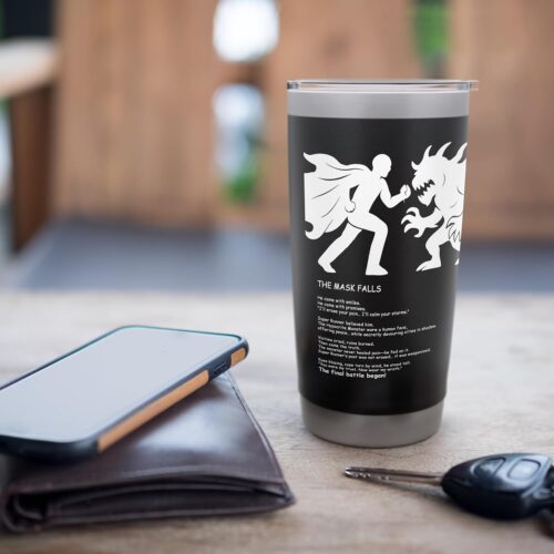 Super Runner Vs The Hypocrite Monster: Manga-Inspired Design Stainless Steel Insulated Tumbler