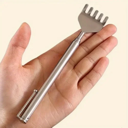 GMP Telescopic Stainless Steel Back Scratcher, Portable Extendable for Men/Women
