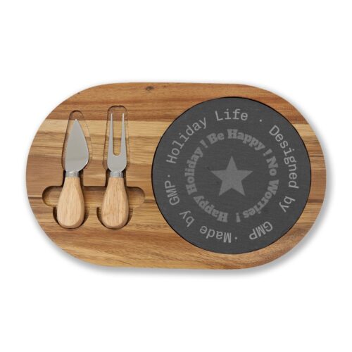 Elegant acacia charcuterie board