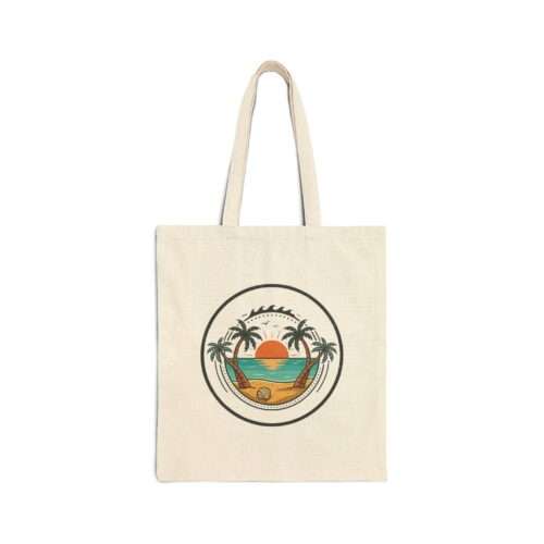 Sunset Palm Beach Tote | family vacation, pastel keepsake