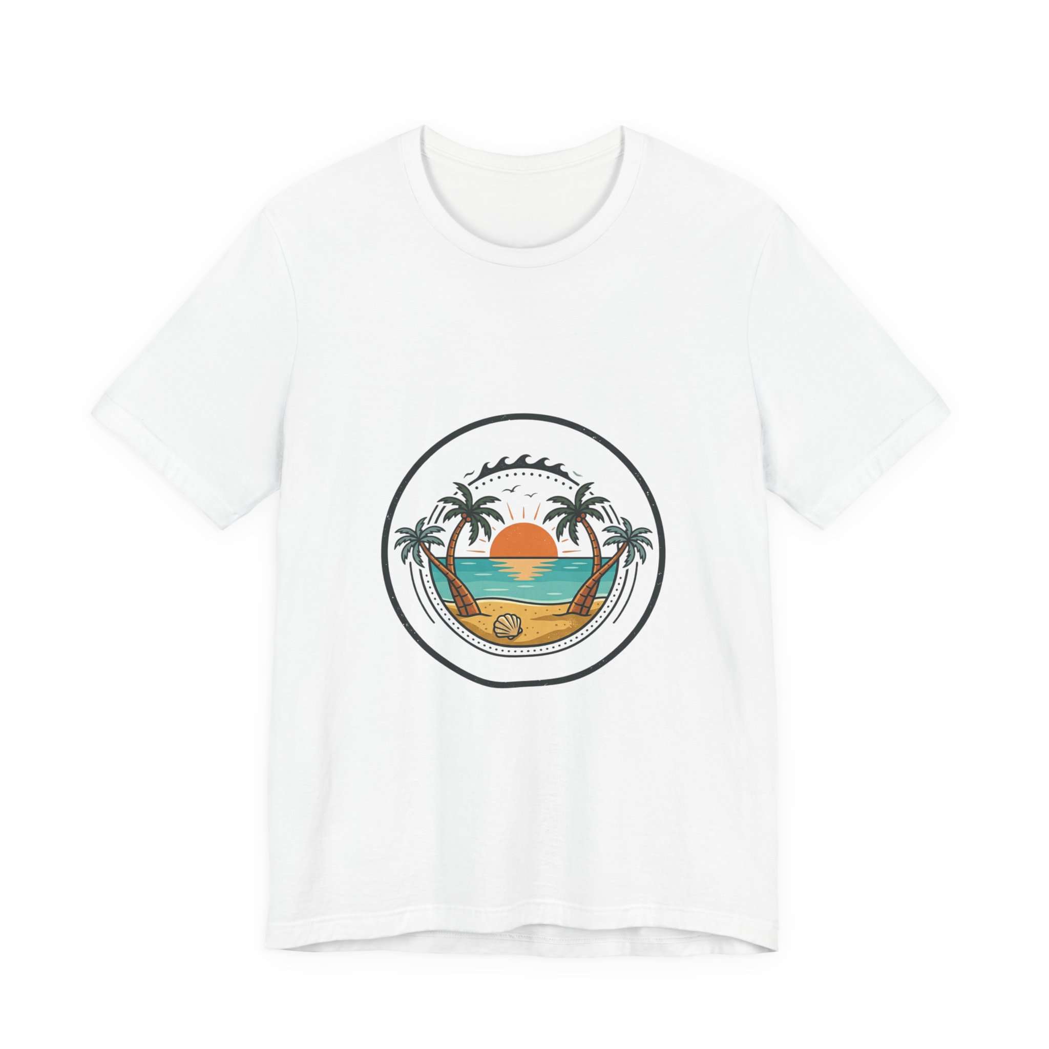 Sunset Beach Circle Tee | family vacation, matching group shirts