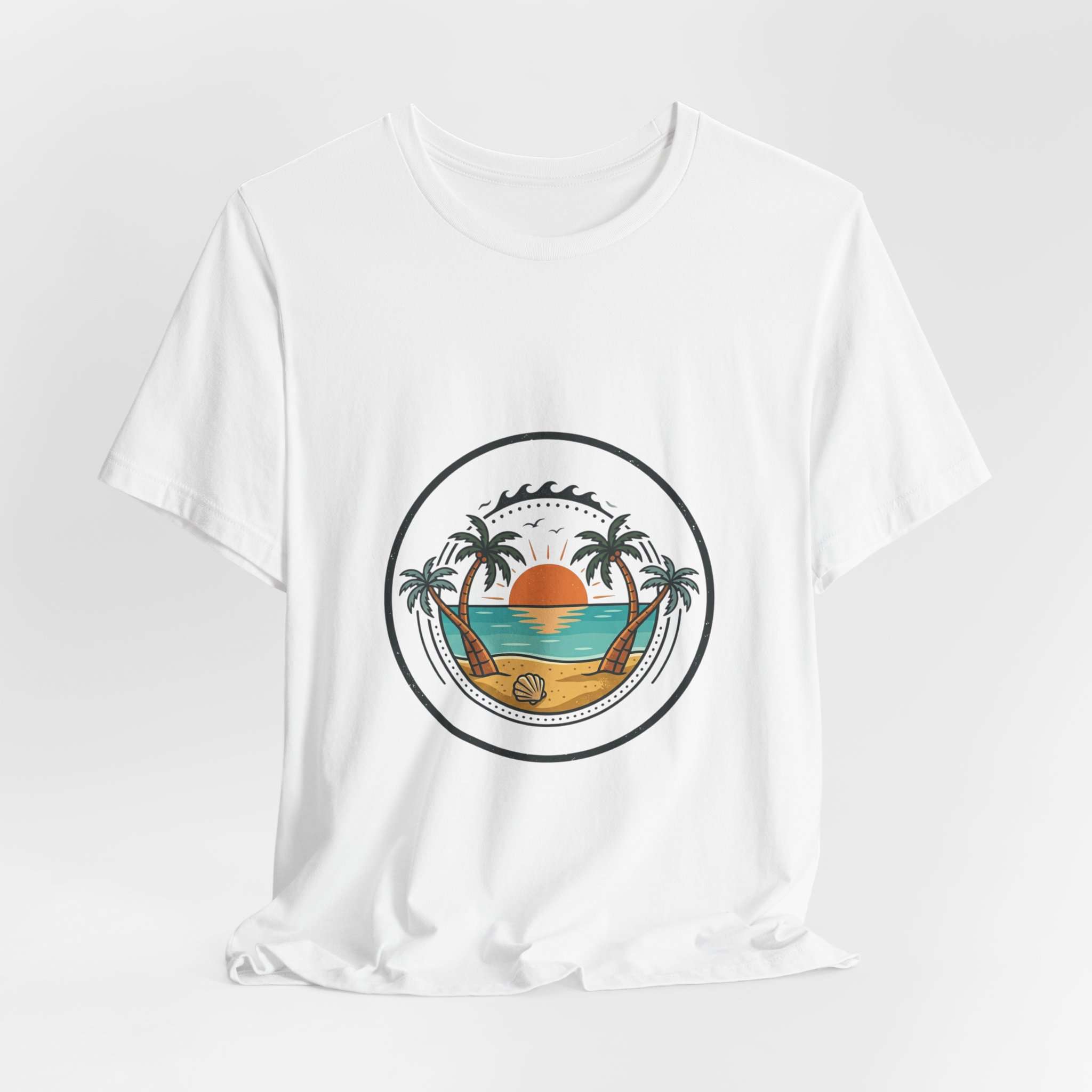 Sunset Beach Circle Tee | family vacation, matching group shirts - Image 4