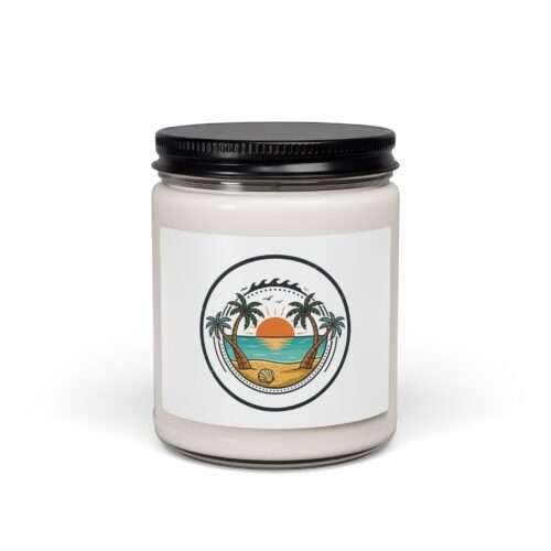 Beach Sunset Keepsake Candle, Scented Soy Candle | Pastel Vacation Milestone